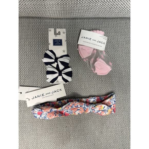 🔴Janie and Jack Girls Accessories‎ bundle Set 3 pieces - Picture 1 of 4
